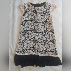 Forever 21 Black and Cream Lace Dress